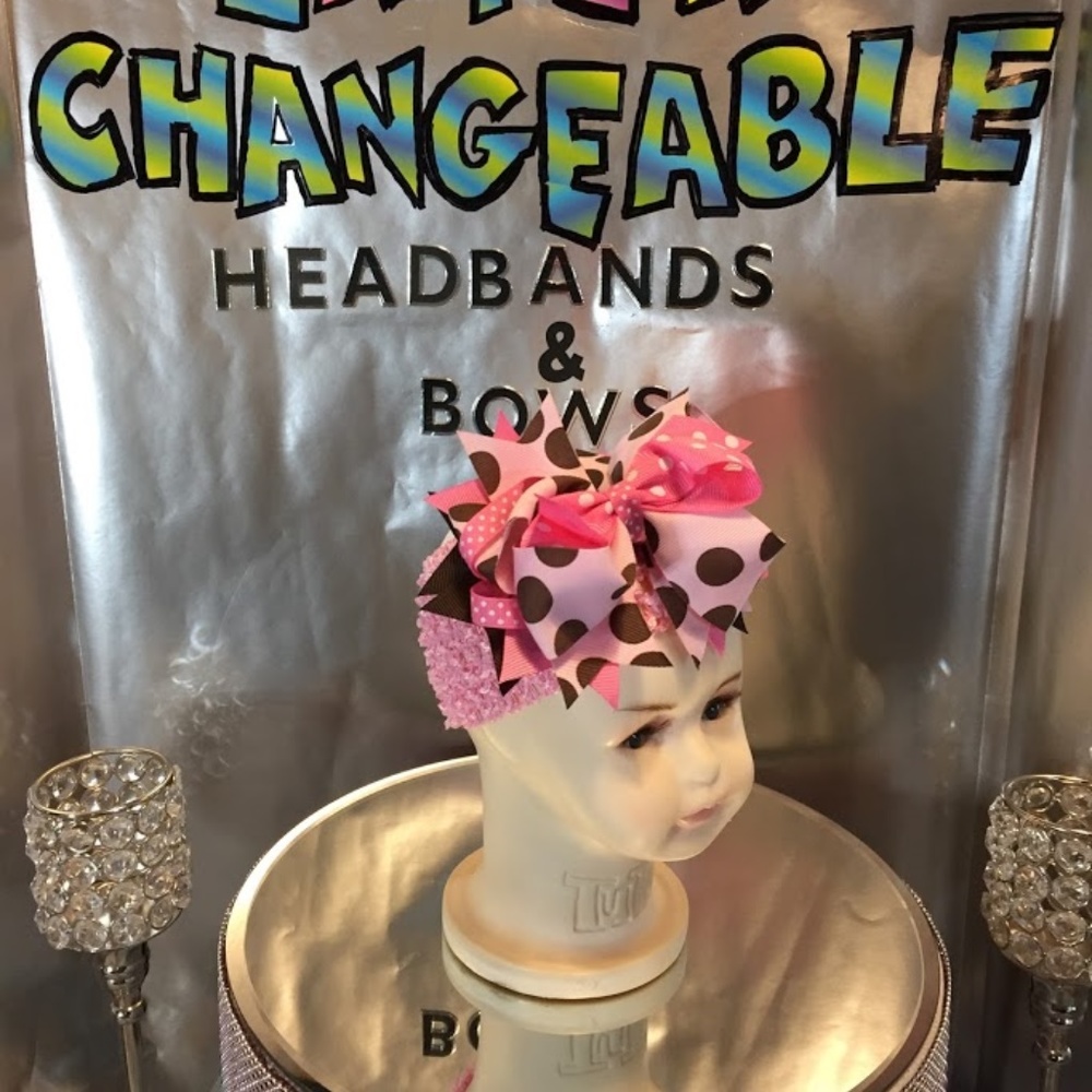 Infants and girls interchangeable headbands & bows